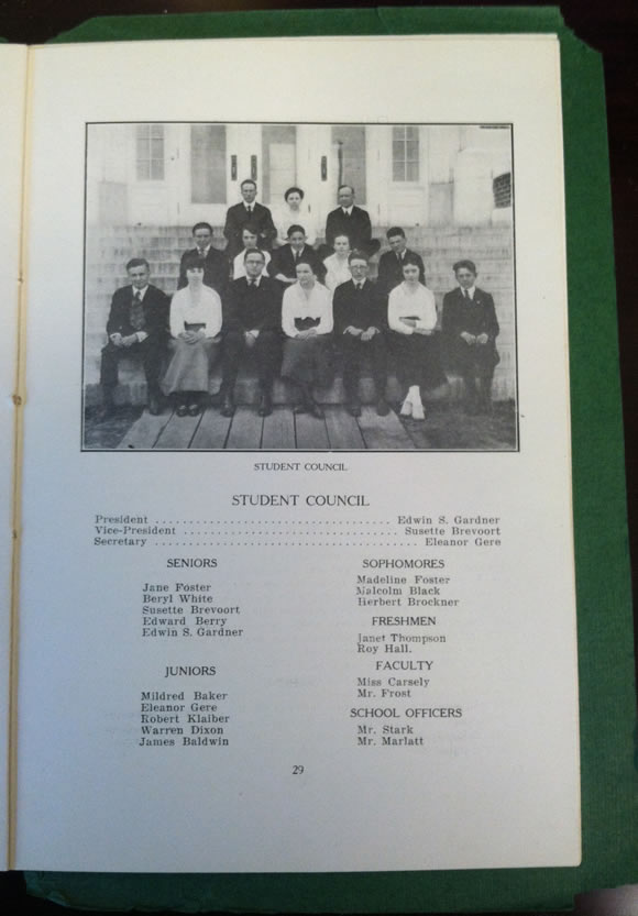 1918 HHS Yearbook Student Council page 29 (19)